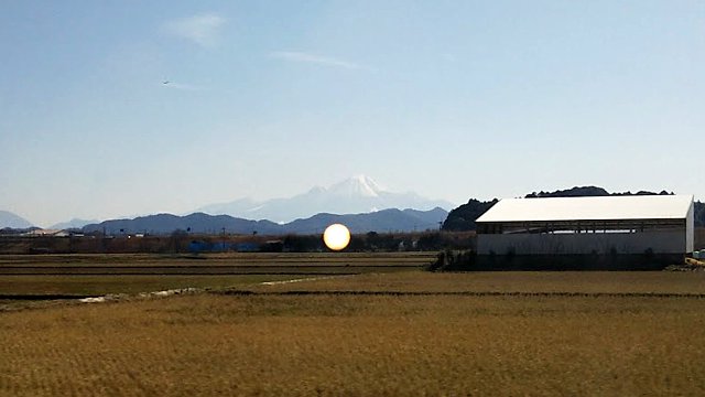 足立美術館無料シャトルバスの車窓