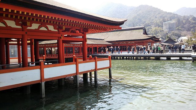 厳島神社満潮